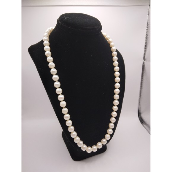 Vintage 14kt WG Akoya pearls - Picture 2 of 5